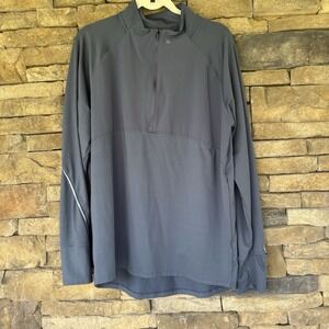 Under Armour Running Loose Fit‎ 1/4 Zip Long Sleeve Jacket Shirt Blue XL Golf